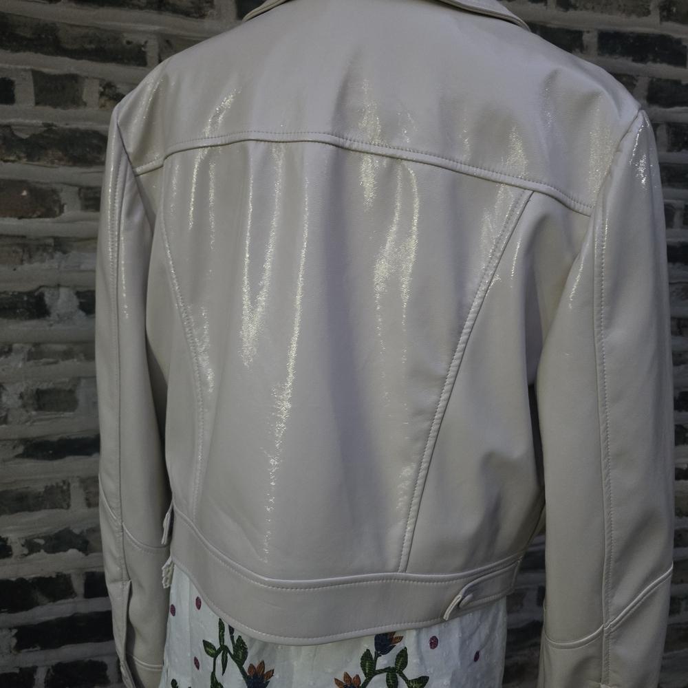 Avec Les Filles Shiny Cream  Jacket - Picture 3 of 4